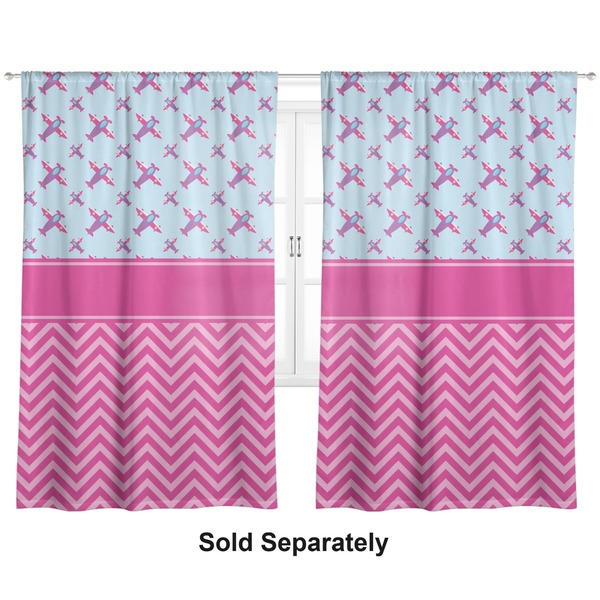 Airplane Theme - for Girls Curtains