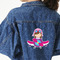 Airplane Theme - for Girls Custom Shape Iron On Patches - XXL - MAIN