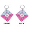 Airplane Theme - for Girls Diamond Keychain (Front + Back)