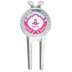 Airplane Theme - for Girls Golf Divot Tool & Ball Marker (Personalized)