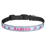 Airplane Theme - for Girls Dog Collar (Personalized)