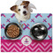 Airplane Theme - for Girls Dog Food Mat - Medium LIFESTYLE