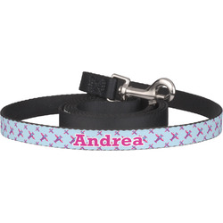 Airplane Theme - for Girls Dog Leash (Personalized)