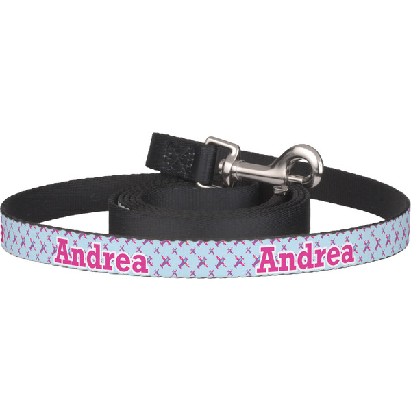 Custom Airplane Theme - for Girls Dog Leash (Personalized)