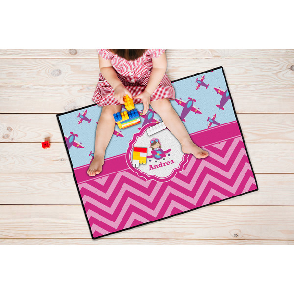 Airplane Theme - for Girls Door Mats - LIFESTYLE kid