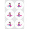 Airplane Theme - for Girls Drink Topper - Large - Set of 6