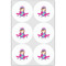 Airplane Theme - for Girls Drink Topper - XLarge - Set of 6