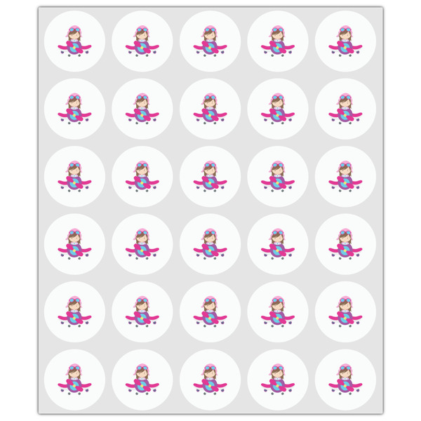 Airplane Theme - for Girls Drink Topper - XSmall - Set of 30