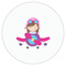 Airplane Theme - for Girls Drink Topper - XSmall - Single