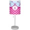 Airplane Theme - for Girls Lamp with Drum Shade (Personalized)