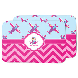 Airplane Theme - for Girls Dish Drying Mat (Personalized)