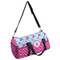 Airplane Theme - for Girls Duffle bag with side mesh pocket