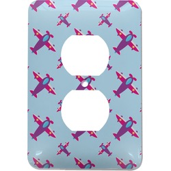 Airplane Theme - for Girls Electric Outlet Plate