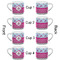 Airplane Theme - for Girls Espresso Cup - 6oz (Double Shot Set of 4) APPROVAL