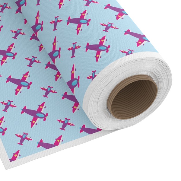 Custom Airplane Theme - for Girls Fabric by the Yard - Spun Polyester Poplin