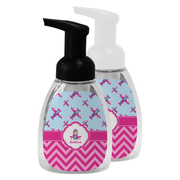 Airplane Theme - for Girls Foam Soap Bottles - Main