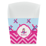Airplane Theme - for Girls French Fry Favor Boxes (Personalized)
