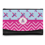 Airplane Theme - for Girls Genuine Leather Women's Wallet - Small (Personalized)