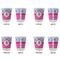 Airplane Theme - for Girls Glass Shot Glass - Standard - Set of 4 - APPROVAL