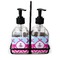 Airplane Theme - for Girls Glass Soap Lotion Bottle