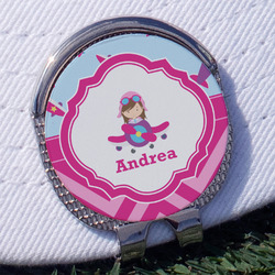 Airplane Theme - for Girls Golf Ball Marker - Hat Clip
