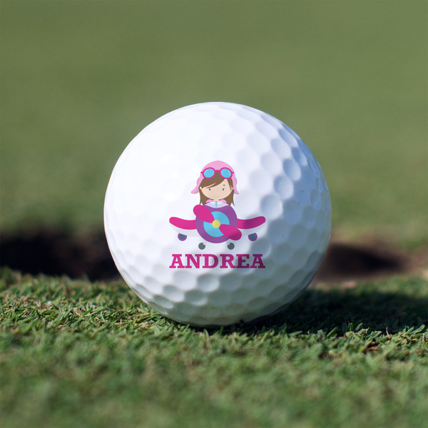 Custom Airplane Theme - for Girls Golf Balls - Non-Branded - Set of 12