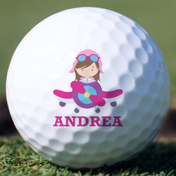 Airplane Theme - for Girls Golf Balls - Non-Branded - Set of 3
