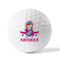 Airplane Theme - for Girls Golf Balls - Generic - Set of 12 - FRONT