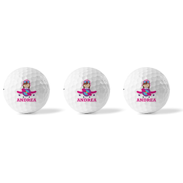 Airplane Theme - for Girls Golf Balls - Titleist - Set of 3 - APPROVAL