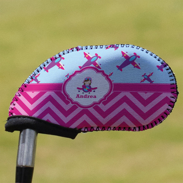 Custom Airplane Theme - for Girls Golf Club Iron Cover - Single (Personalized)