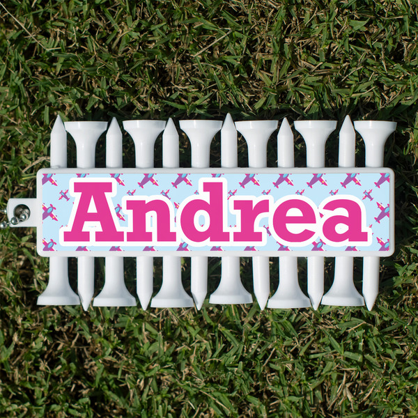 Custom Airplane Theme - for Girls Golf Tees & Ball Markers Set (Personalized)