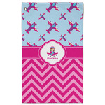 Airplane Theme - for Girls Golf Towel - Poly-Cotton Blend w/ Name or Text
