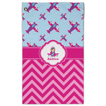 Airplane Theme - for Girls Golf Towel - Poly-Cotton Blend w/ Name or Text