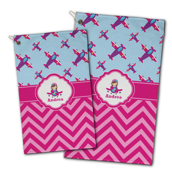 Airplane Theme - for Girls Golf Towel - PARENT (small and large)