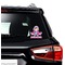 Airplane Theme - for Girls Graphic Car Decal (On Car Window)