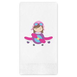 Airplane Theme - for Girls Guest Paper Towels - Full Color