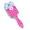 Airplane Theme - for Girls Hair Brush - Angle View