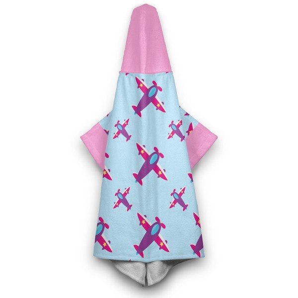 Airplane Theme - for Girls Hooded Towel - Hanging