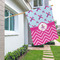 Airplane Theme - for Girls House Flags - Double Sided - LIFESTYLE