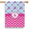 Airplane Theme - for Girls House Flags - Single Sided - PARENT MAIN