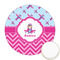 Airplane Theme - for Girls Printed Cookie Topper - Round (Personalized)