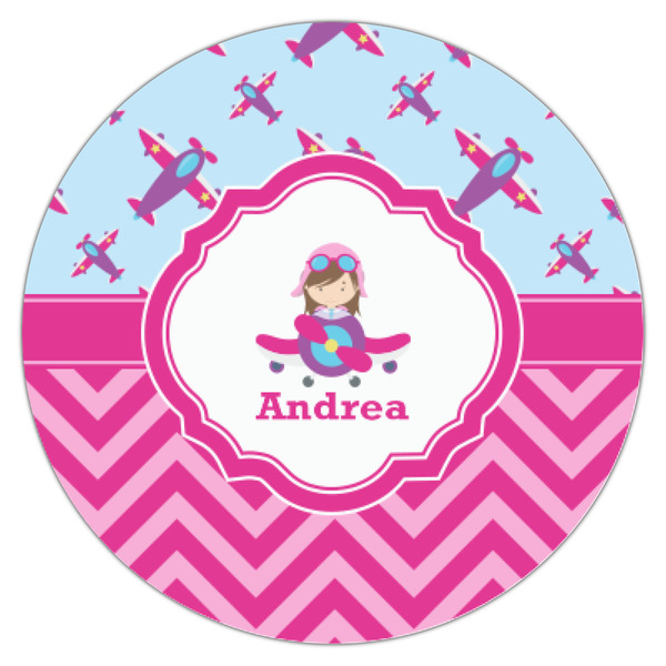 Airplane Theme - for Girls Icing Circle - XSmall - Single