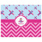 Airplane Theme - for Girls Indoor / Outdoor Rug - 8'x10' - Front Flat