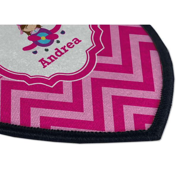 Airplane Theme - for Girls Iron on Shield 3 Detail