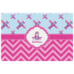 Airplane Theme - for Girls 1014 pc Jigsaw Puzzle (Personalized)