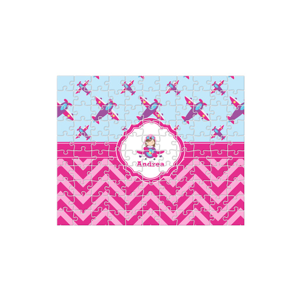 Custom Airplane Theme - for Girls 110 pc Jigsaw Puzzle (Personalized)