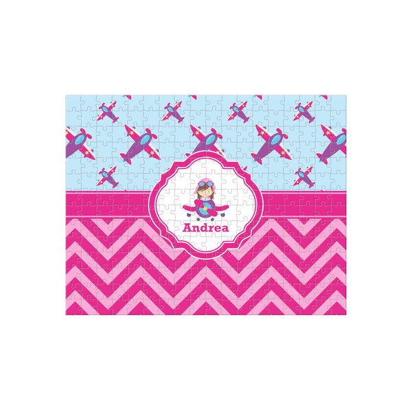 Custom Airplane Theme - for Girls 252 pc Jigsaw Puzzle (Personalized)