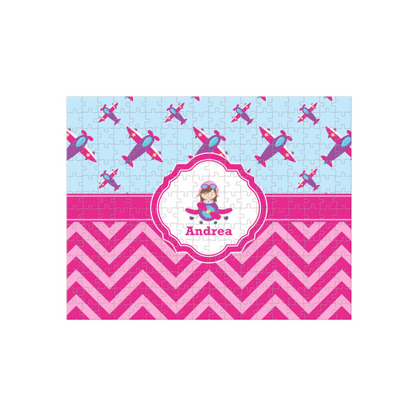 Custom Airplane Theme - for Girls 252 pc Jigsaw Puzzle (Personalized)