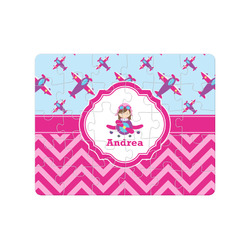 Airplane Theme - for Girls Jigsaw Puzzles (Personalized)