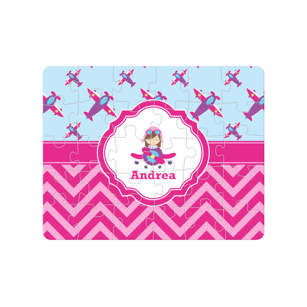 Custom Airplane Theme - for Girls 30 pc Jigsaw Puzzle (Personalized)